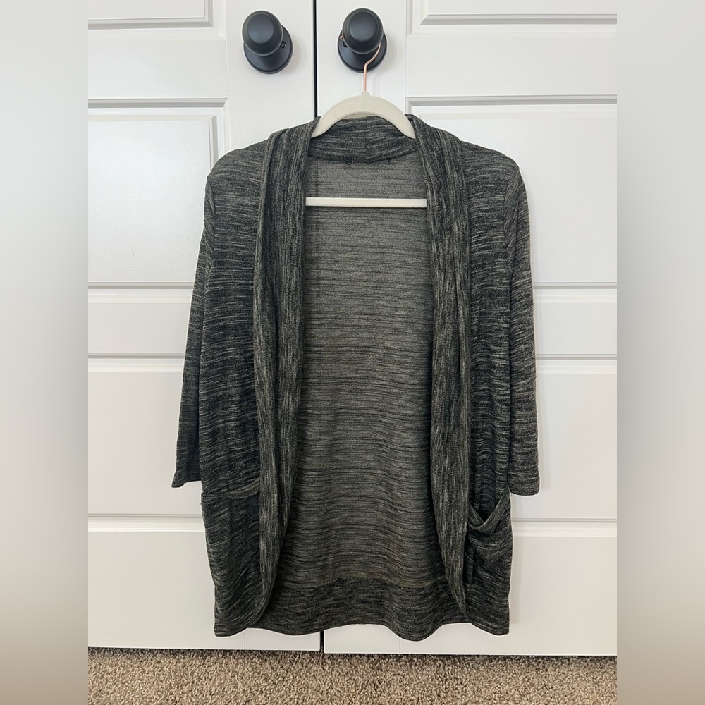 Green Open Front Women's Sweater size s/m